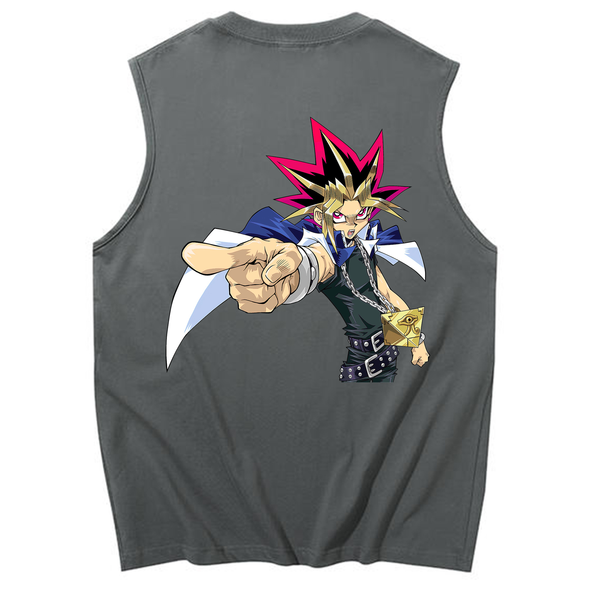（画像用） 遊☆戯☆王 Yu-Gi-Oh! コットン100％タンクトップ（背面プリント）